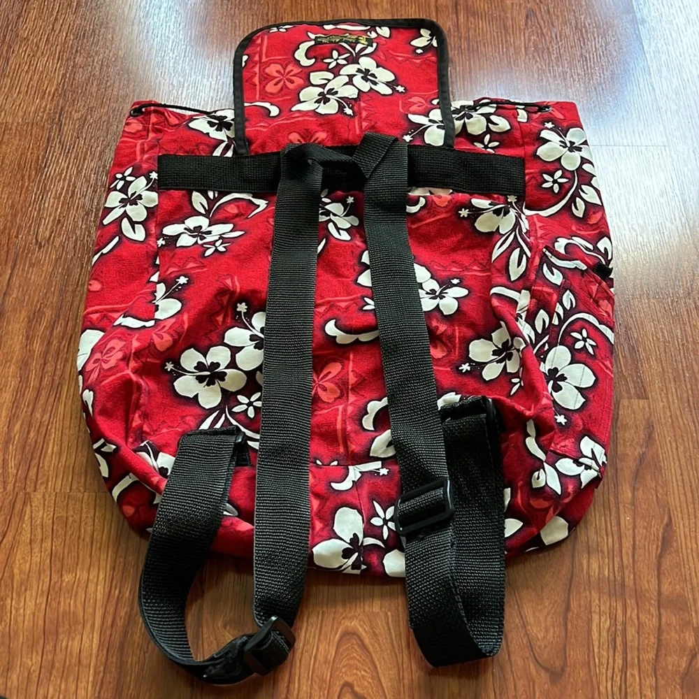 Island Aloha Wear backpack - RED and WHITE - Picture 8 of 9